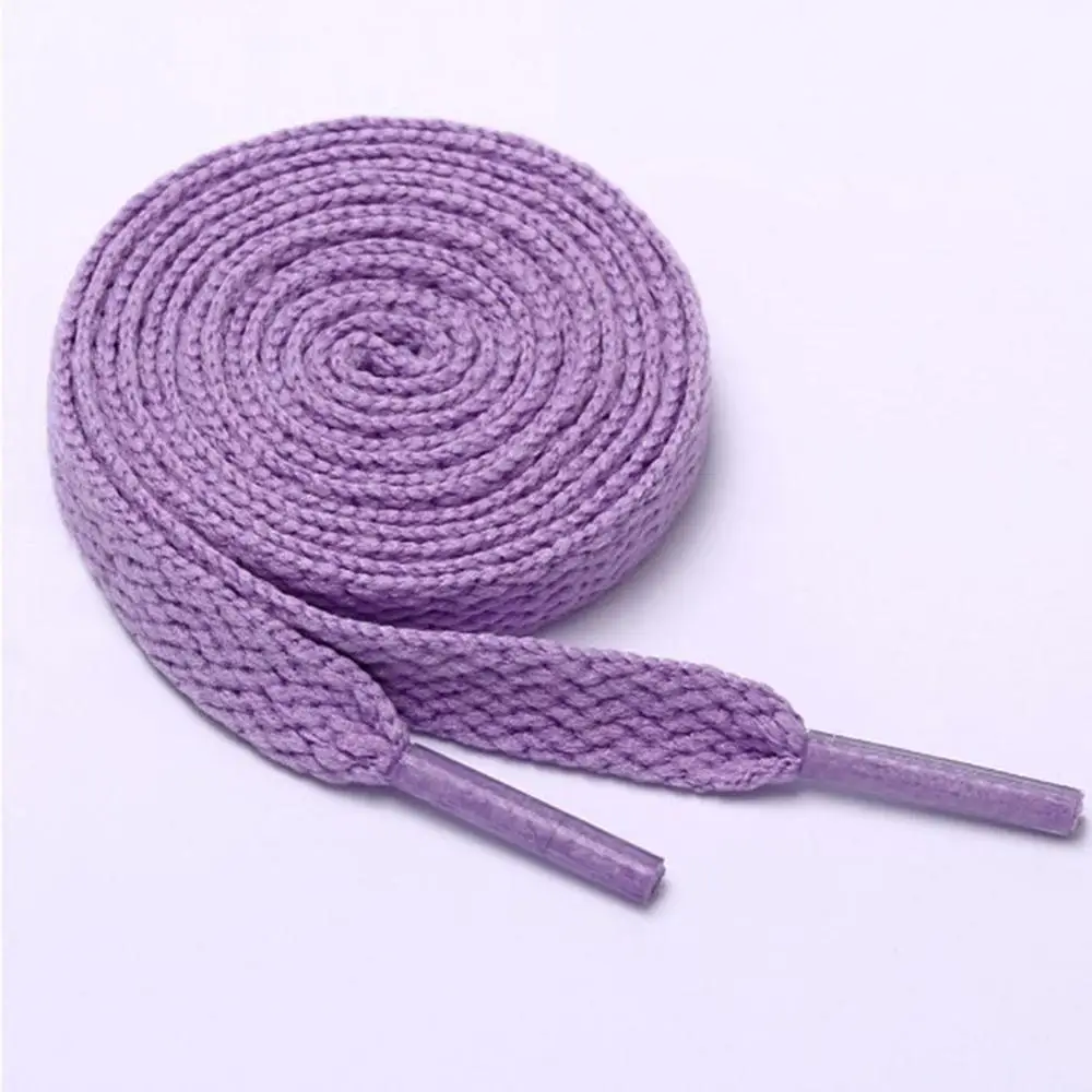 1 пара шнурков без завязок простые безопасные эластичные шнурки легкая Пряжка шнурки Цветные Плоские шнурки Аксессуары для обуви унисекс - Цвет: purple 120cm