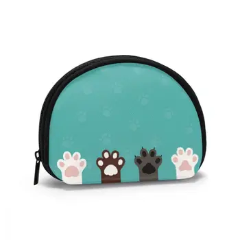

Women Makeup Bag Funny Cats Foots Cosmetic Organizer bag Pouch For Travel Ladies Pouch
