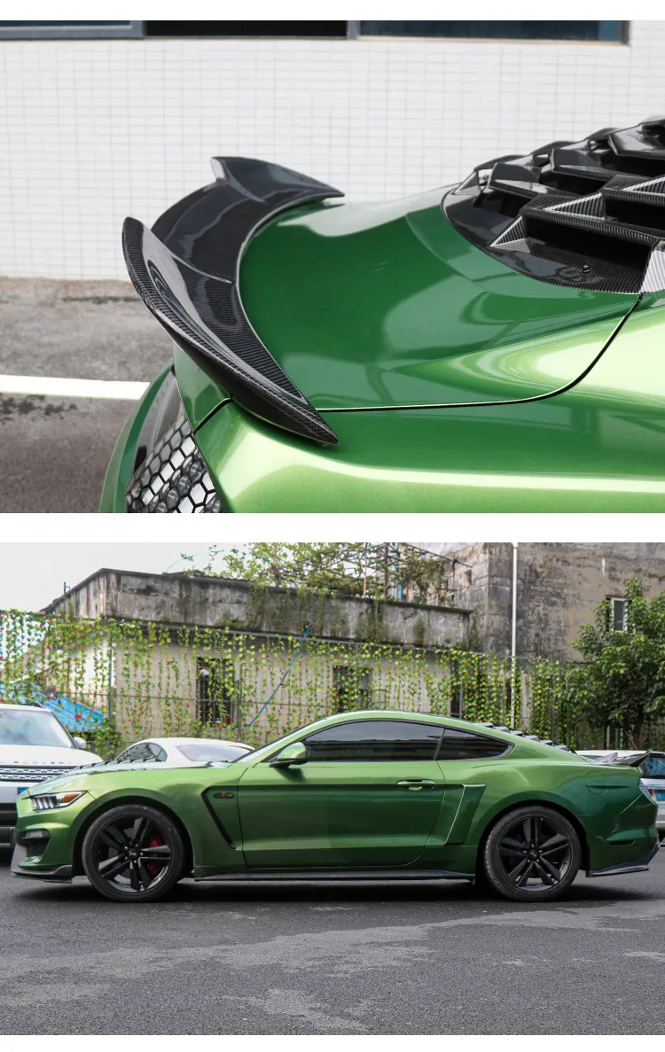 Подходит для Ford Mustang автомобильный спойлер Mustang украшение в виде хвостового крыла высококачественный черный Задний спойлер из углеродного волокна