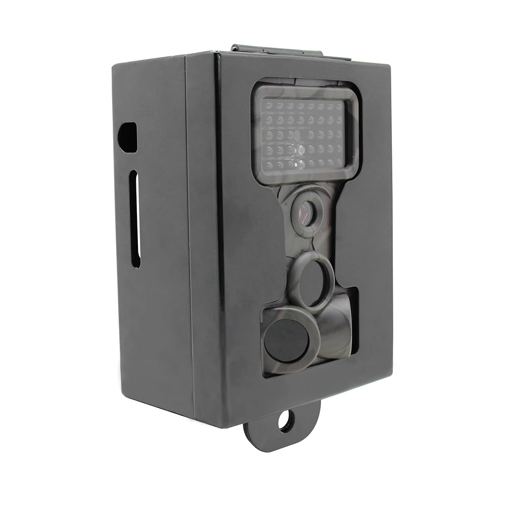 

Trail Camera / Hunting Game Camera Security Box Hard Metal Protective Case with Lock Hole for Anti-theft