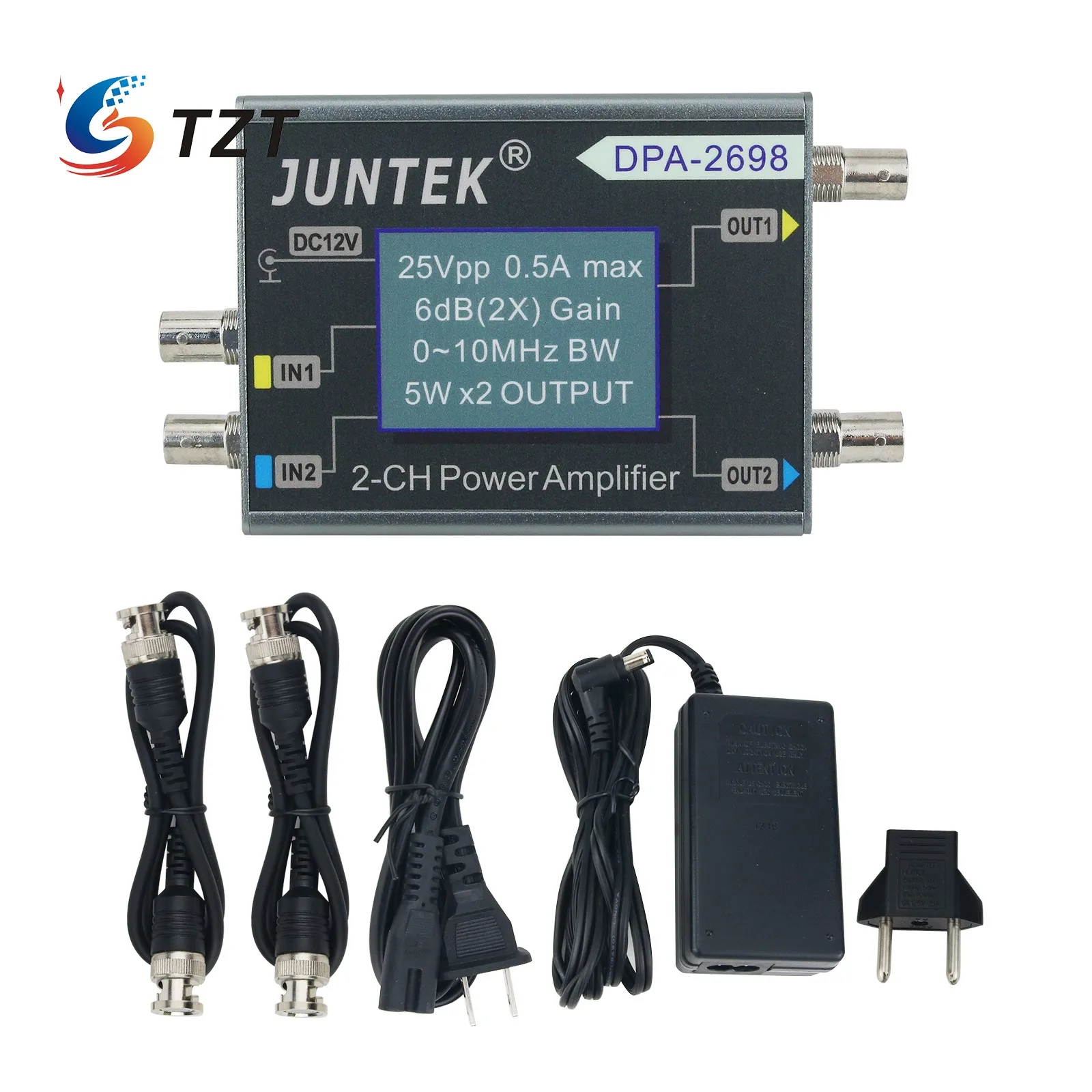 TZT DPA-2698 2-CH функциональный генератор усилитель 0-10 кГц 5 Вт * 2 для генератора