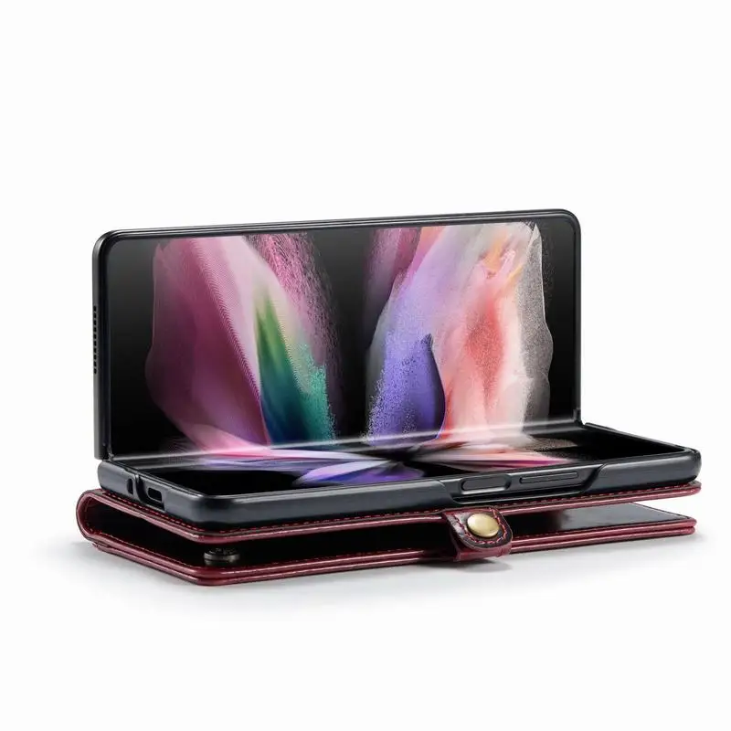 Leather Case For Samsung Galaxy Z Fold 3 4 5 Cover Business Wallet Shockproof Protector Shell For Samsung Z Fold 4 Case- H02dbbc449e814001b5344585ae4f853aw