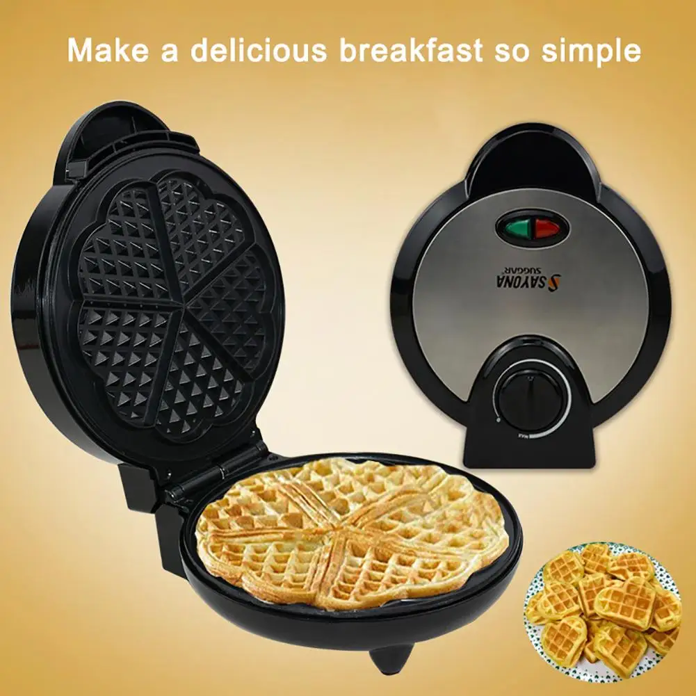 

Waffle Maker Muffin Double-side Heating Electric Cake Pan Kids Breakfast Machine New
