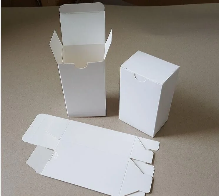 50 шт белая бумажная картонная коробка для упаковки, DIY белая упаковка крафт-коробки, DIY Белая конфетная коробка мыло ручной работы/коробка для конфет