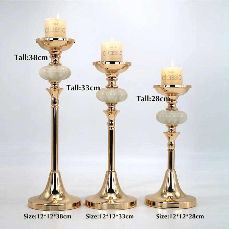 Gold Plated Candle Европейский ретро керамический подсвечник орнамент американский стиль модельный номер романтический подсвечник скандинавский геометрический керамический подсвечник - Цвет: Gold Plated Candle