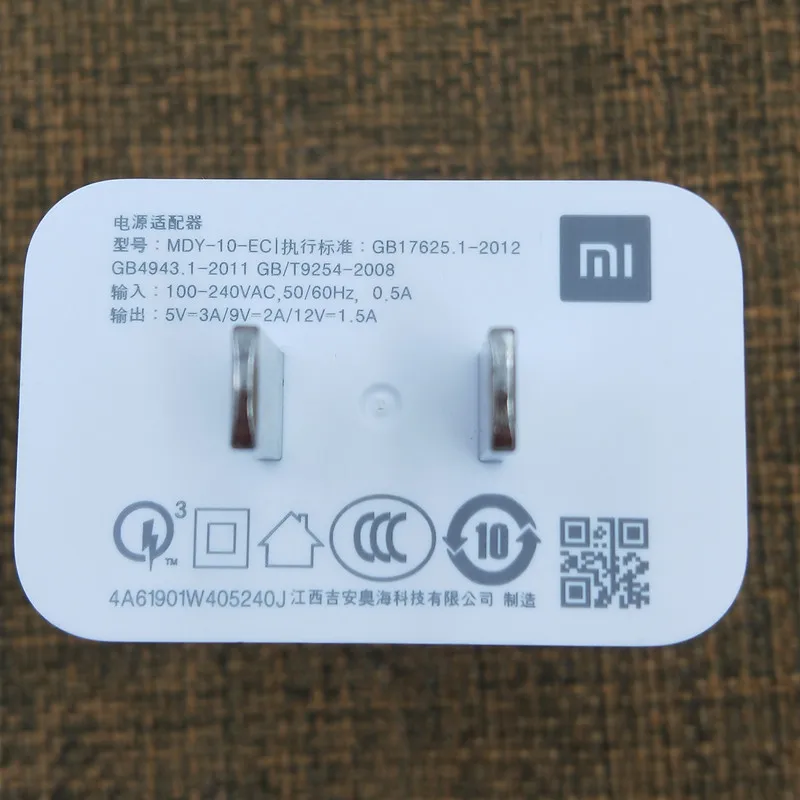 Быстрое зарядное устройство Redmi k30 note 8 pro USB оригинальный адаптер QC3.0 вилка EU/US