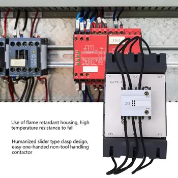 

220V Contactor Household ac Modular contactor CJ19-115/21 Switch Over Contactor AC220V 115A 1NO 1NC Capacitor Contactor