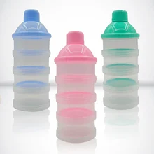 Draagbare Melkpoeder Formule Dispenser Voedsel Container Opslag Voerbox voor Baby Kids Peuter Vier Grid Babyvoeding Opbergdoos(China)