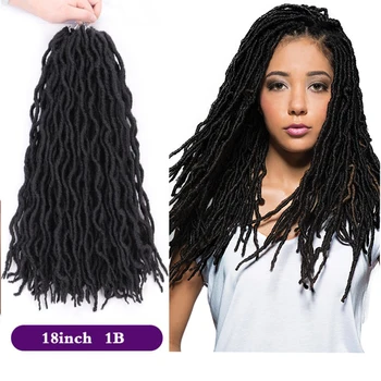 

Laiya Braid-Soft Dreadlocks Crochet Braids Knotless Jumbo Dreads Ombre Color Synthetic Faux Locs Braiding Hair Extensions