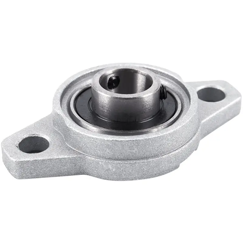 NEW-KFL001 Bore Inner 12mm Flange Ball Mounted Pillow Block Bearings