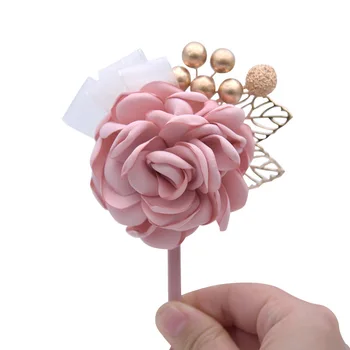 

Fashion Cloth Art Fabric Flower Brooch Dress Shawl Long Needle Lapel Pin Corsage Bride Brooches for Women Jewelry Accessories