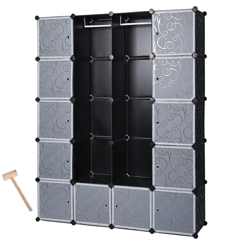 NID Bedroom Cabinets 20 Cubes Clothes Closets Garment Storage Cabinet Foldable Wardrobes Environmental Resin Panels Furniture NID Bedroom Cabinets 20 Cubes Clothes Closets Garment Storage Cabinet Foldable Wardrobes Environmental Resin Panels Furniture