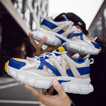 

Stylish Men Running shoes Comfortable Soft bottom Sport Sneaker Mesh Outdoor Fitness Air Cushioning Run Jogging Trainers Shoes