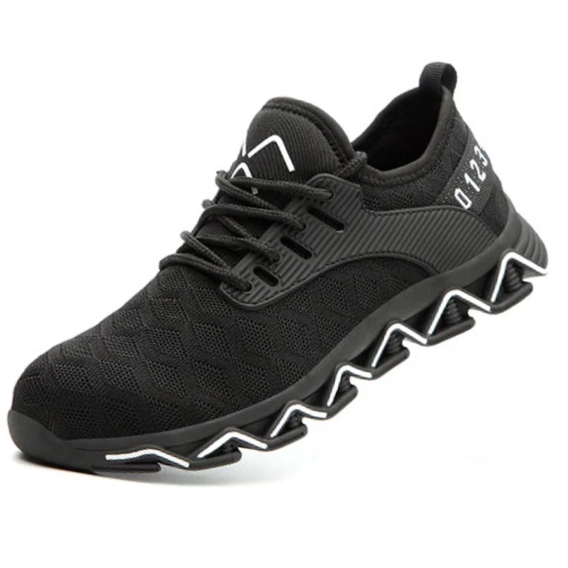 safety shoes 011 Прямая поставка; защитная обувь со стальным носком для мужчин; легкие рабочие дышащие износостойкие кроссовки унисекс для мужчин и Wo - Цвет: safety shoes 011