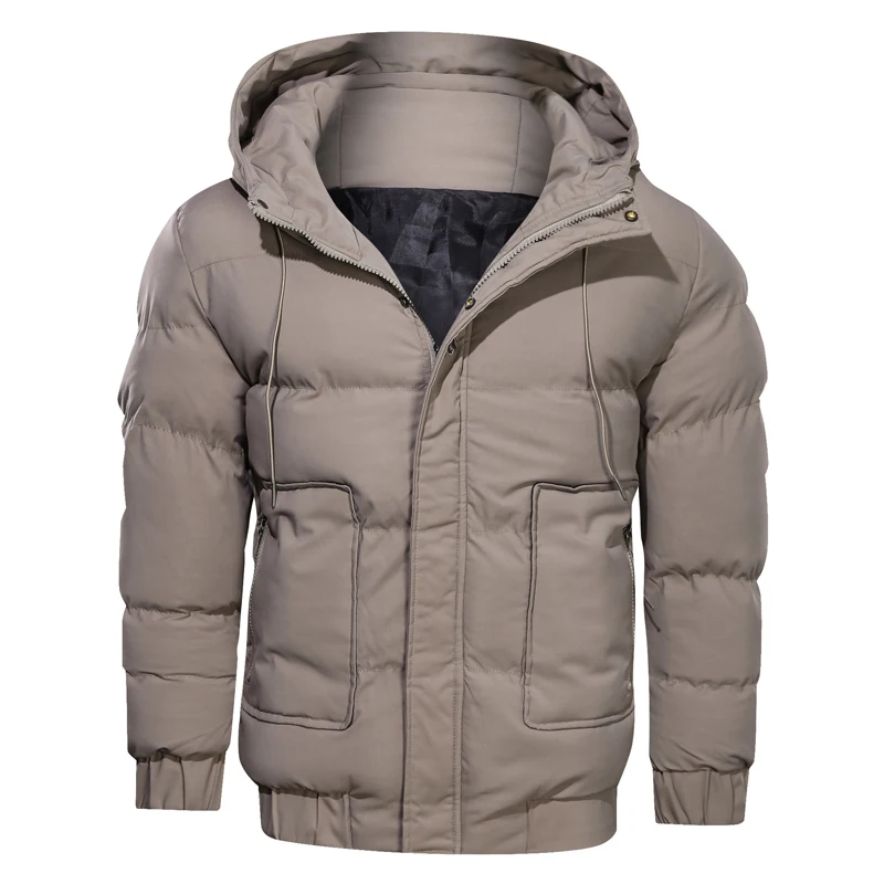 Мужская теплая зимняя куртка, высокое качество, мужские ветровки с капюшоном, новинка, винтажная Мужская куртка, толстое теплое пальто, верхняя одежда-15 градусов