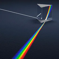 Física ciência brinquedos triple prisma vidro refletindo cor espectro de luz aprendizagem brinquedos educativos para crianças escola ensino