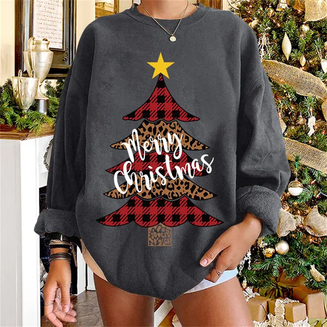 Christmas Reindeer Printed Ladies Women 