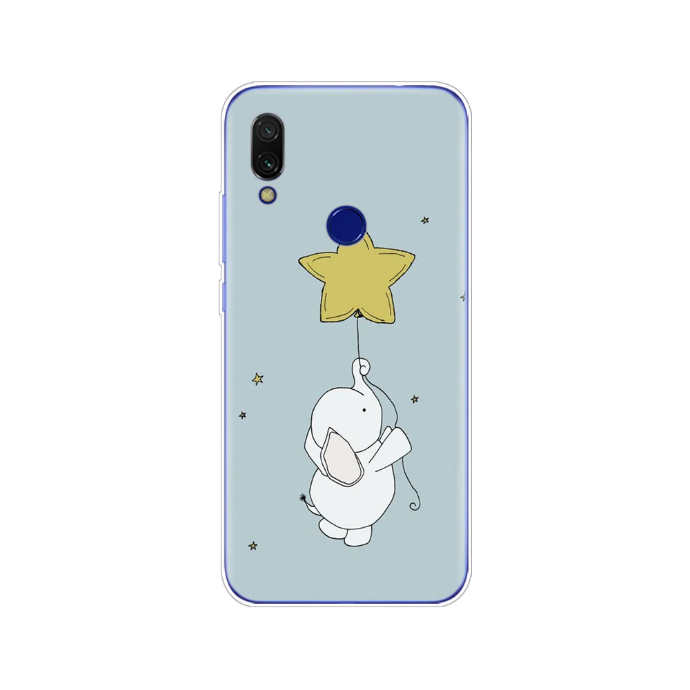 34777 Для Xiomi Redmi 7 Чехол раскладной; Мягкий ТПУ силиконовый чехол для телефона для Xiaomi Redmi 7 6,26 дюймов snapdragon 632 модель бампер черный - Цвет: 34777