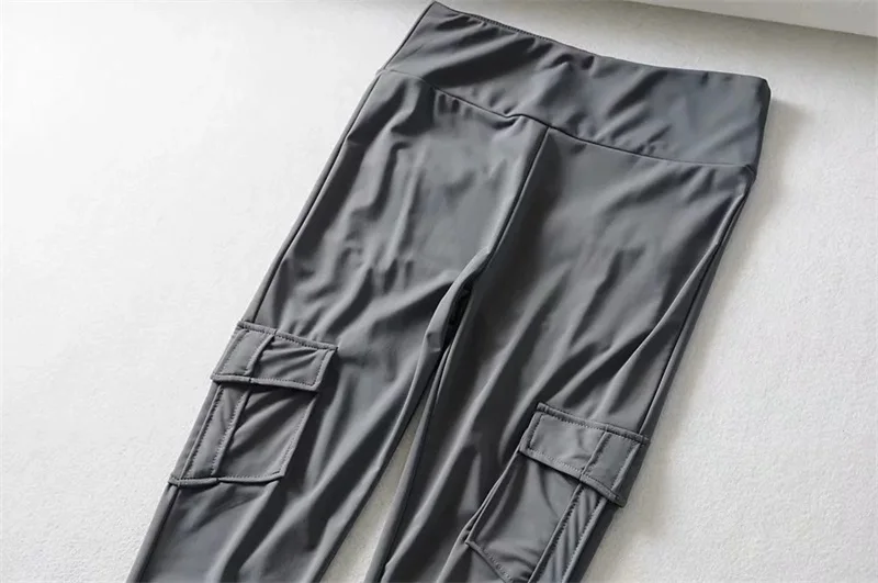 Для женщин карманом обтягивающие леггинсы брюки средней посадки с карманом подробная информация