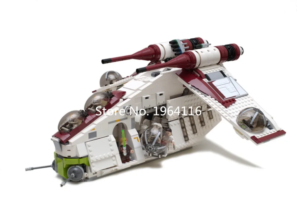 Новая звезда серии Республика модель боевого вертолета Строительные блоки совместимы 75021 05041 классические Самолеты игрушки для детей