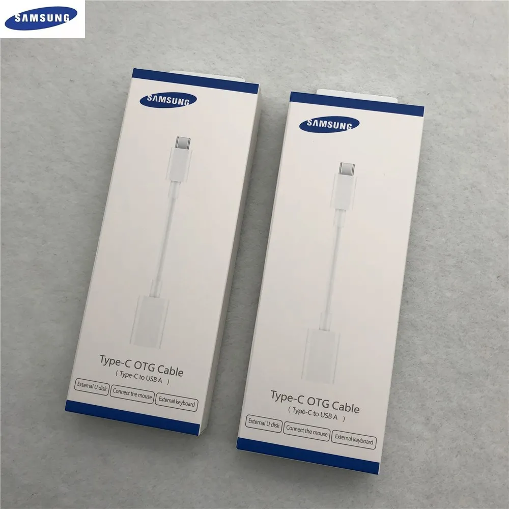 

Original Samsung USB Type C OTG Adapter Cable 12cm Type C To USB A Connector For Galaxy S10 S8 S9 Plus Note 10 10PRO 9 8 withbox