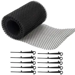 Gutter Mesh Guard Leaf Protection Netting For Gutter - Mesh Cover With Clip Fixing Hook  Gutter Cleaning Tools  For Smooth Downs