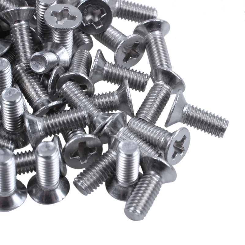 100 шт. M3x8mm резьба Phillips плоская головка потайные Болты Винты|Винты| |