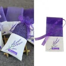 10 шт., Сумка из органзы, лаванды, саше с цветочным принтом, сумки лаванды, пустой мешочек для аромата, мешочек саше для домашнего аромата