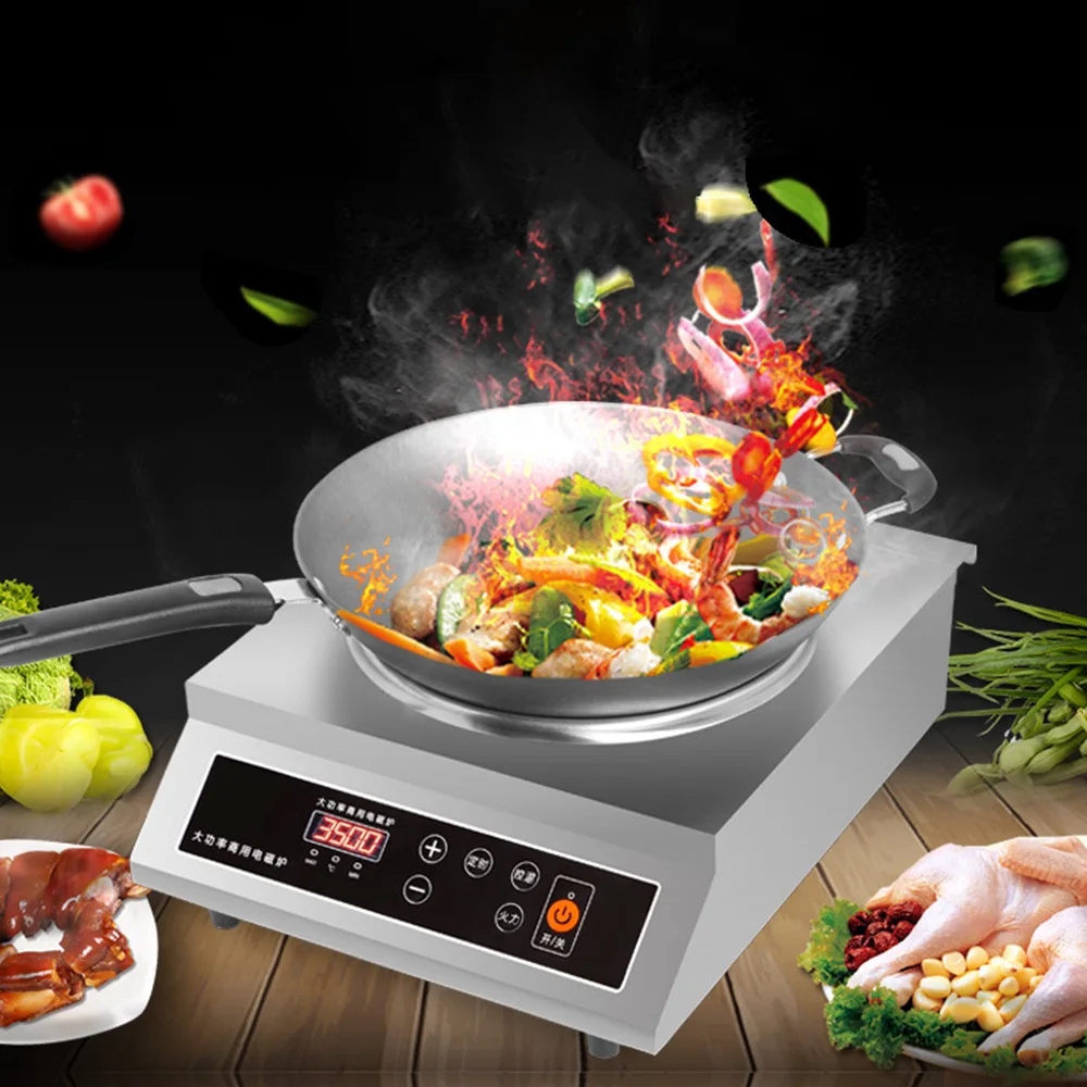 Commercial Induction Wok Cooker for Stir Fry Cooking High Power