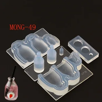 

2020 NEW Handmade Silicone Mould Miniature Cup With Food Drink Beverage Toy DIY hollow bottles Type epoxy resin molds