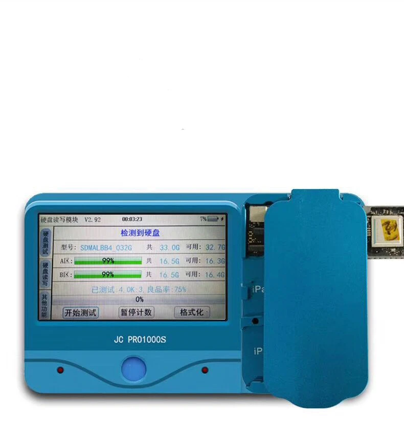 

JC PRO1000S Non-Removal NAND Programmer Read Write iCloud Repair Tool For iPad 4 5 6 Air 1 2 Module Error Repair Unlock