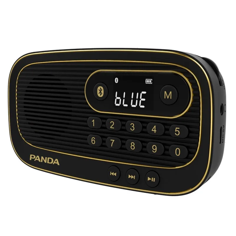 Black FM радио приемник Bluetooth динамик беспроводной портативный TF карта светодиодный дисплей MP3 музыкальный плеер - Цвет: Black