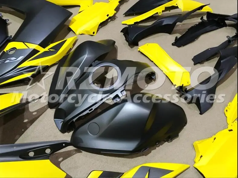 4 подарки стиль ABS литьевая форма мотоцикл Обтекатели подходит для YAMAHA R3 R25- 15-19 Кузов Набор желтый черный крутой