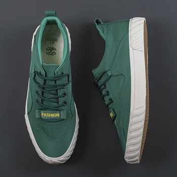 

2020 New Men's Vulcanize Shoes Spring Autumn Men's Canvas Sneakers Breathable Youth Korean Fashion Lace-up Trendy Shoes 20827