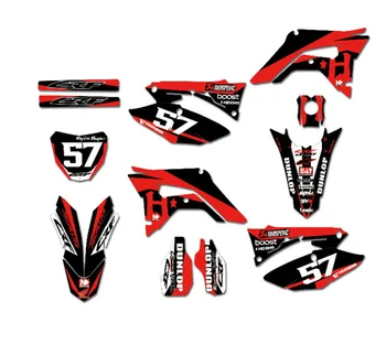 

Free Customized Motorcycle Graphics & Background Stickers Kit Decal For Honda CRF250R 2018 2019 CRF450R CRF 450R 2017 2018 2019