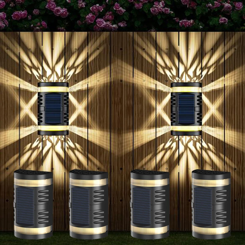 

Large Size Solar LED Outdoor Wall Lamp Waterproof Garden Decor Light for Balcony Courtyard Landscape Street Garden Wall Light