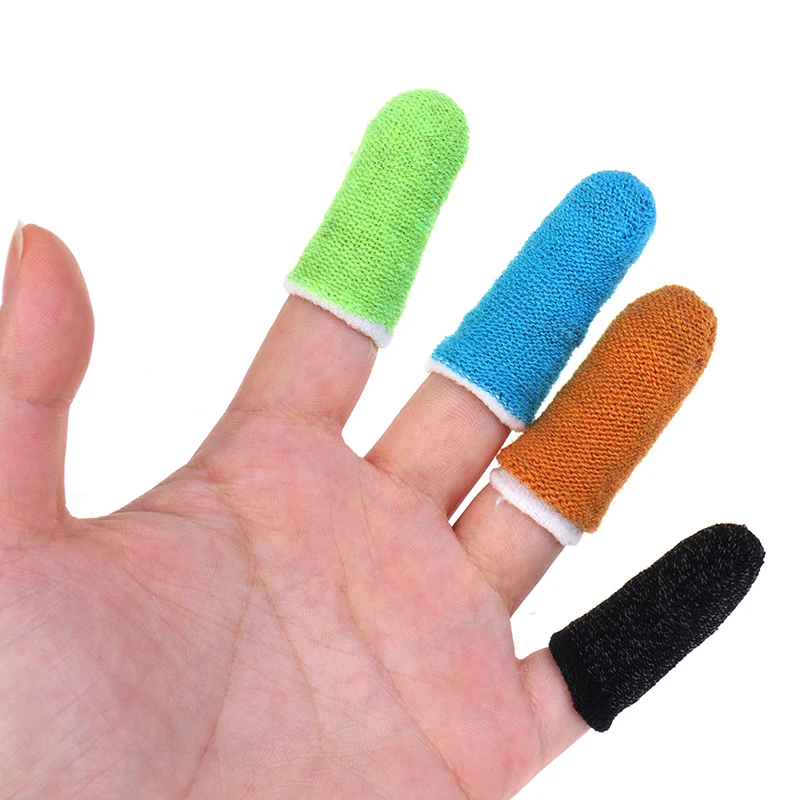 

1 Pair Mobile Finger Sensitive Game Controller Sweatproof Anti-Slip Breathable Finger Cots