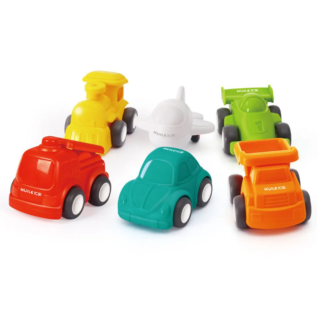 Kids Early Education Fun Learning Toys For Children Car Toys 6 Pack Toddler Vehicles Push and Go Cars Vehicles Baby Toy Car Y122