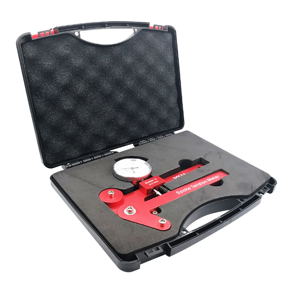 

Red Practical Professional Accurate Measurement Wheel Correction Durable Spoke Tension Meter Bicycle Easy Apply Adjustment Tool