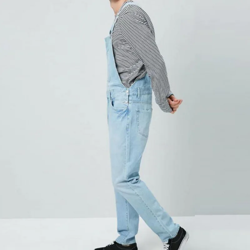 Мужские джинсовые брюки комбинезон цельный полная длина рваные джинсы комбинезоны мужские Узкие повседневные джинсы комбинезоны брюки Pantalon Homme