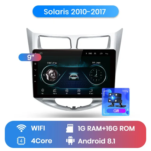1-16G for wifi Junsun V1 2G+ 32G Android 8,0 DSP для Solaris hyundai 2010- автомобильный Радио Мультимедиа Видео плеер навигация gps RDS 2 din dvd - Цвет: 1-16G for wifi