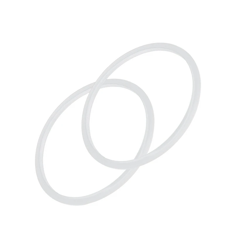 Силиконовая прокладка уплотнительное кольцо для скороварки 22 см внутренний диаметр, 2 шт., прозрачный