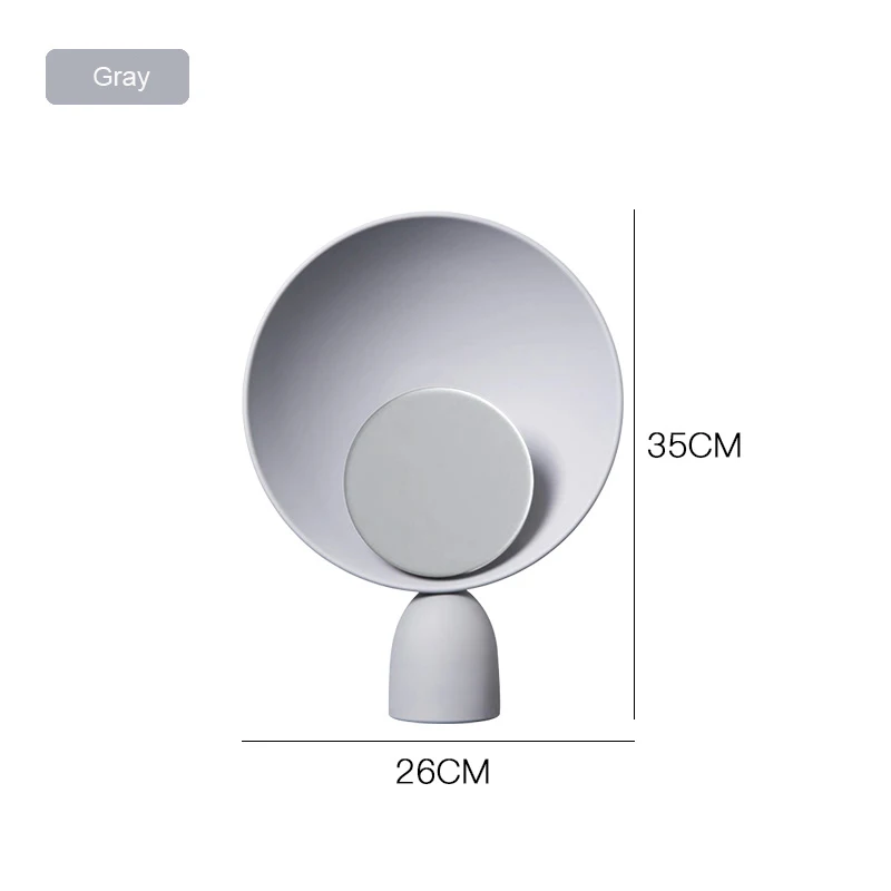 warm white gray led Artpad, современный металлический Настольный декоративный светильник в скандинавском стиле, датский стиль, офисный светодиодный настольный светильник, прикроватный ночник с кнопочным переключателем - Цвет абажура: warm white gray led
