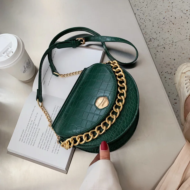 Женская сумка через плечо, маленькая Женская Новинка, брендовая дизайнерская сумка-мессенджер, модная роскошная сумка на плечо с каменным узором и цепочкой