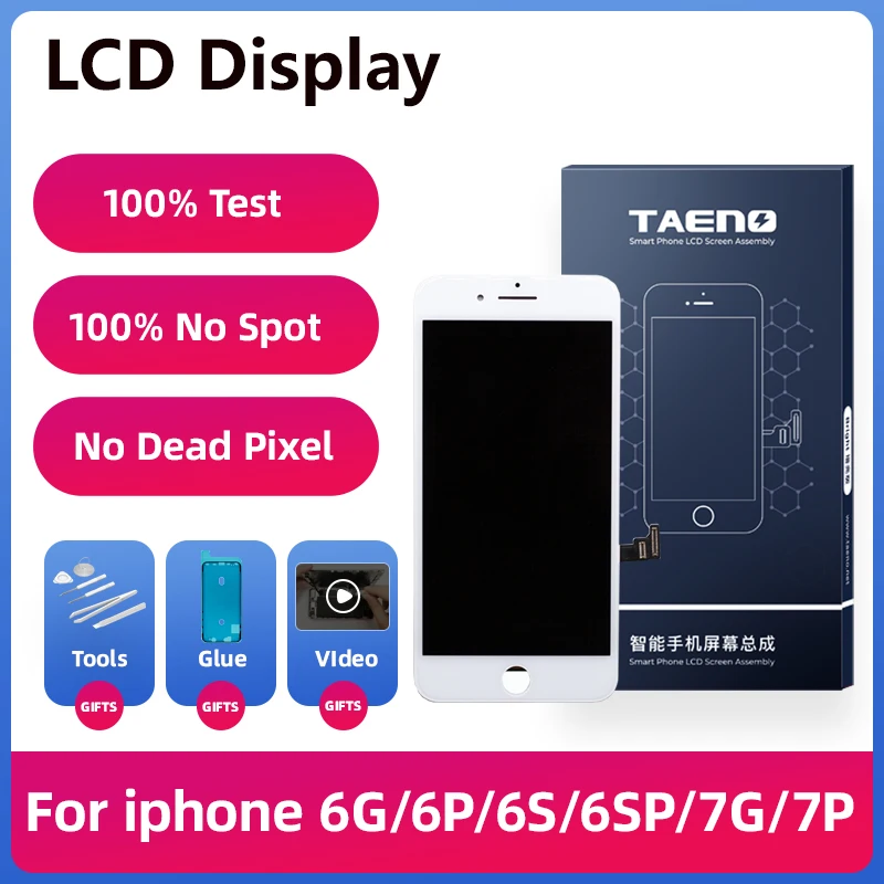 TAENO HD ЖК-дисплей для iPhone 6 6S плюс 6SP экран Замена полная сборка полный дисплей с