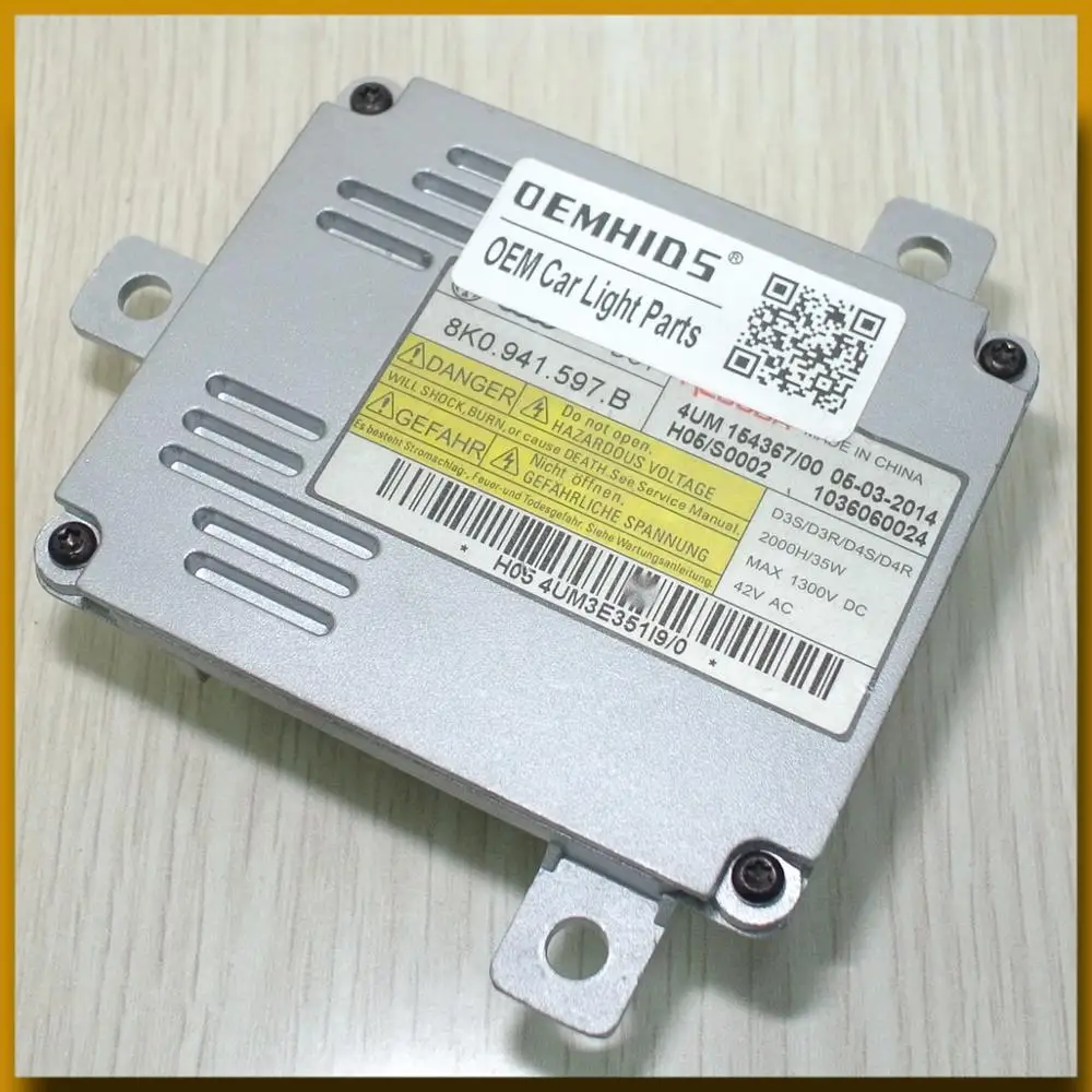 1 шт. оригинальные использованные OEMHIDS 8K0.941.597.B 1036060024 OEM Ксеноновые детали D3S для A8 A6
