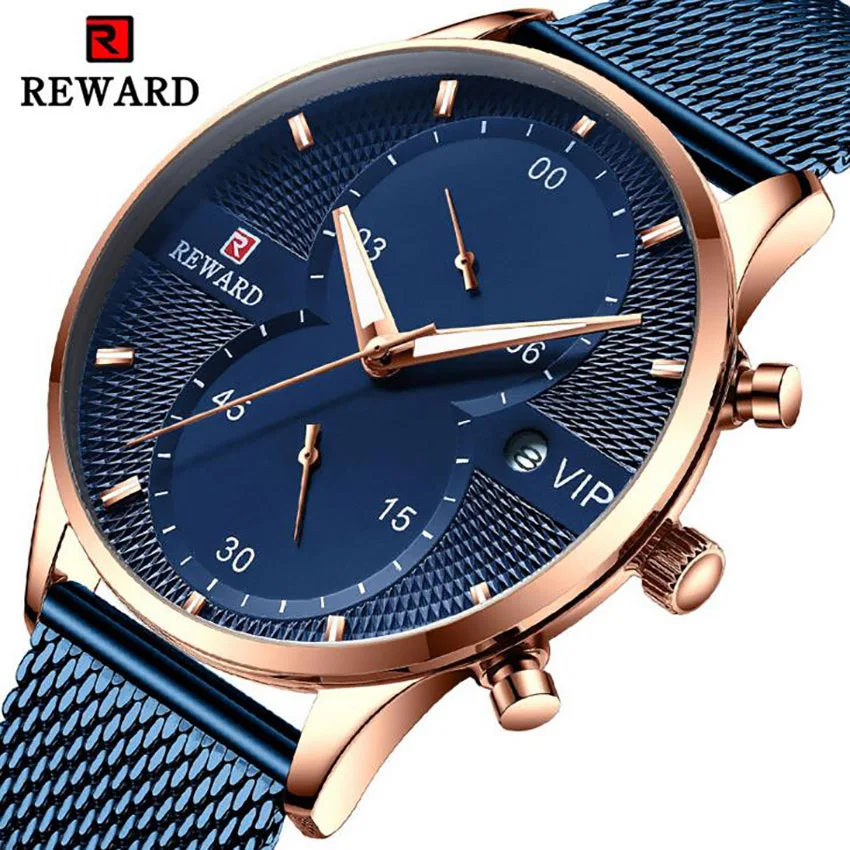 

2019 Relogio Masculino Reward Watches Men Top Brand Luxury Sport Quartz Watch Chronograph Military Wristwatch Male Wrist Watch