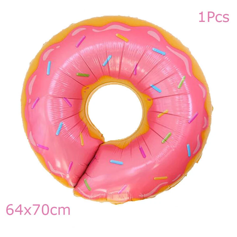 donut balloon-B Сладкий Пончик кекс оберобертки для кексов торт украшения для детей день рождения Вечеринка ребенок душ пончик растут вечерние поставки - Цвет: donut balloon-B