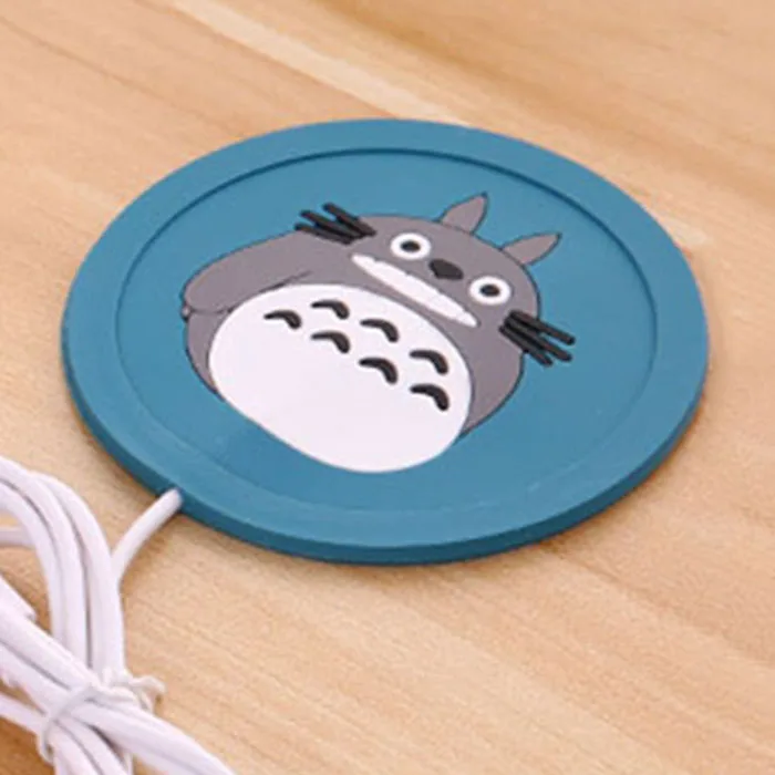 1 Мультяшные USB грелки гаджеты силиконовые Usb подстаканник подогреватель теплый поднос подстаканник коврик - Цвет: 1
