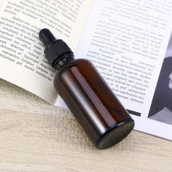 

Refillable Empty Essential Oil Bottle With Dropper Essential Oil Spray Glass Bottle (50ml Dark Brown Oil Bottle, Black Microgroo